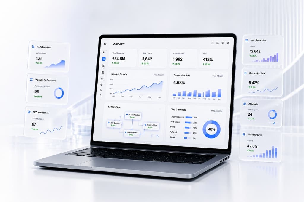 Perception Labs Dashboard on Laptop